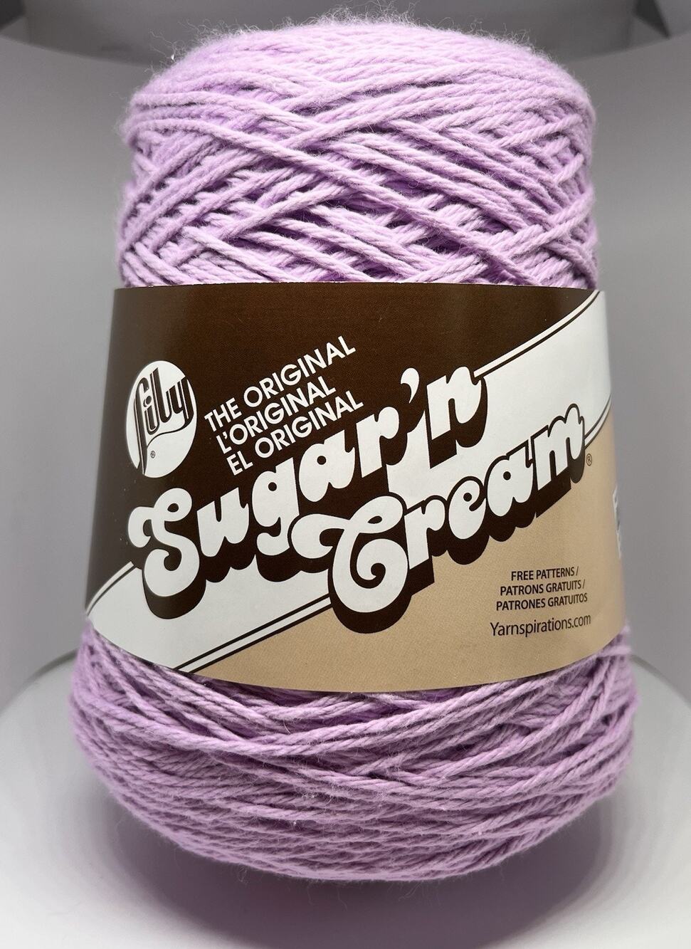 Lily Sugar ‘n Cream Yarn Cone, Orchid